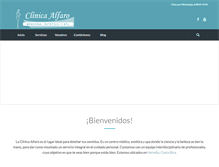 Tablet Screenshot of clinicaalfaro.com
